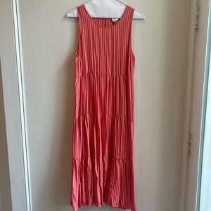 a new day Target sun dress. Orange and white stripe. Size M. Comfy and cool!
